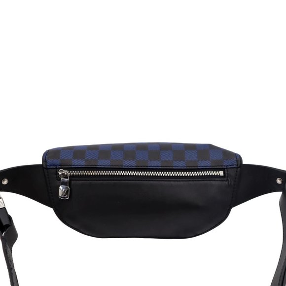 LOUIS VUITTON  Campus Damier Infini Leather Bumbag Navy Blue - Picture 3 of 10